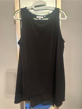 Chico's Black Layered Sleeveless Tunic